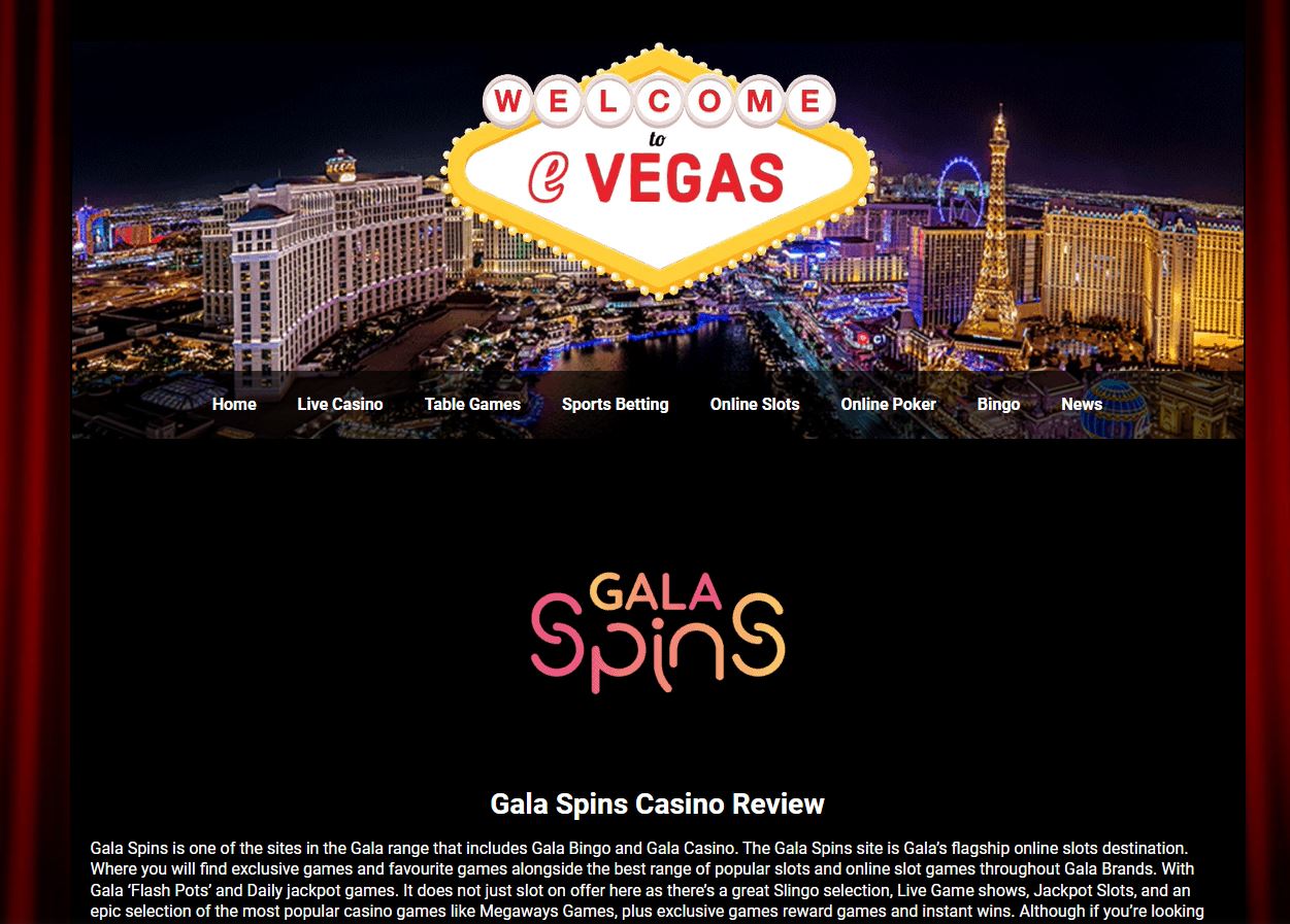 Gala Spins online casino reviews