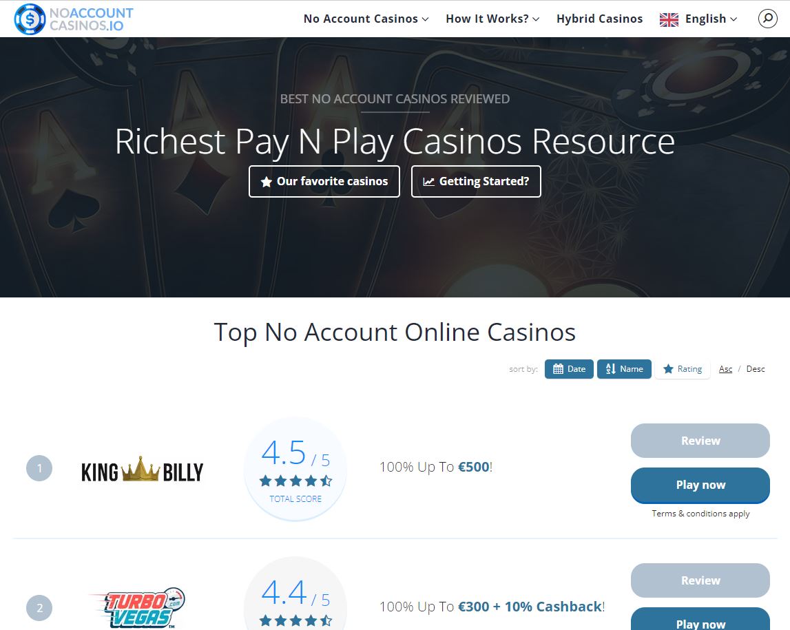 no account casinos Finland